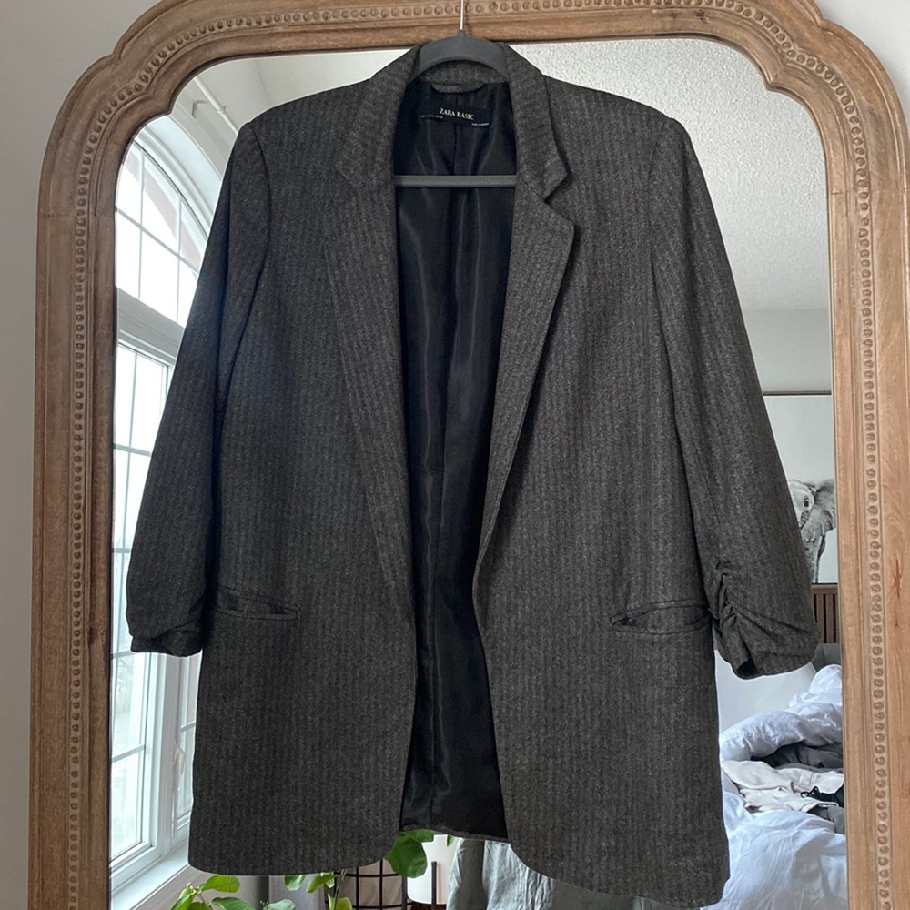 Brown/Grey undertone Zara Blazer - size Small